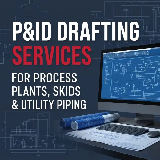 P&ID Drafting Services for Process Plants, Skids and Utility Piping