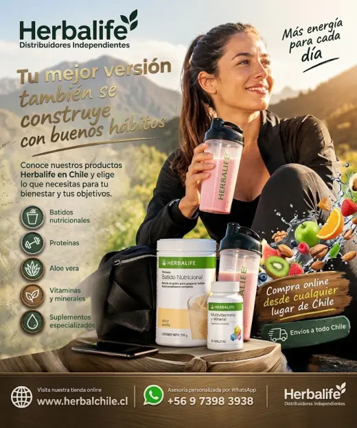 Descubre los productos Herbalife en Chile: batidos nutricionales, proteínas