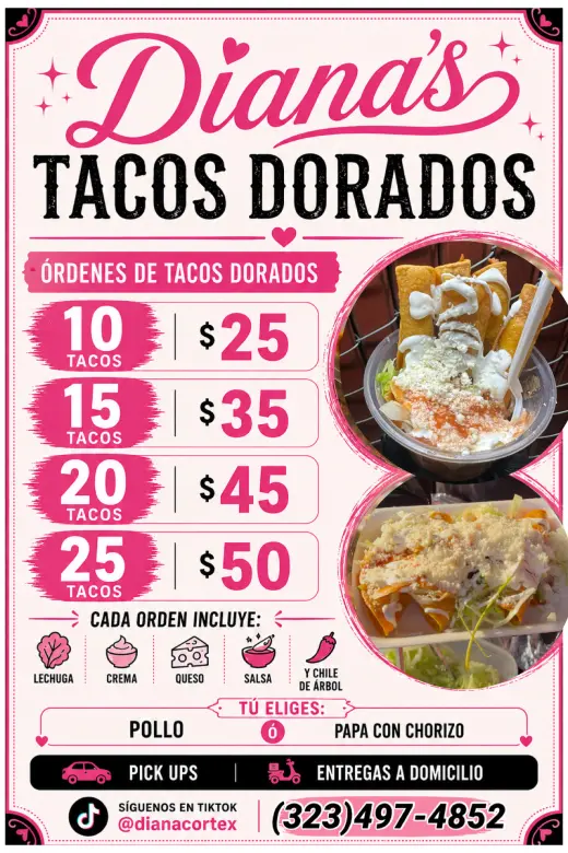 Tacos Dorados Paquetes Familiares