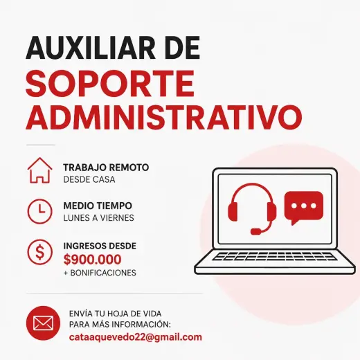 AUXILIAR DE SOPORTE ADMINISTRATIVO