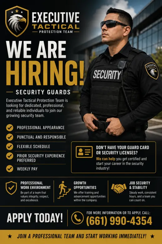 Ofresemos empleo de guardia