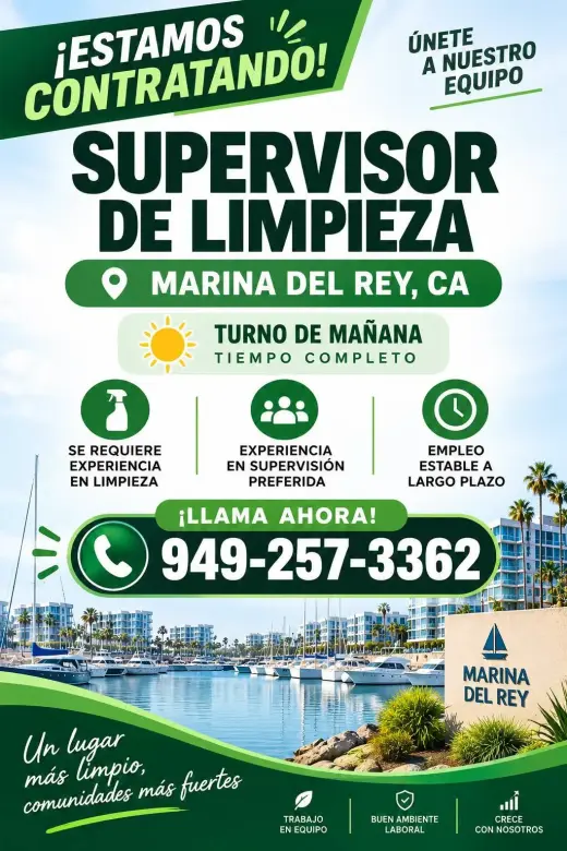 Supervisor de Limpieza