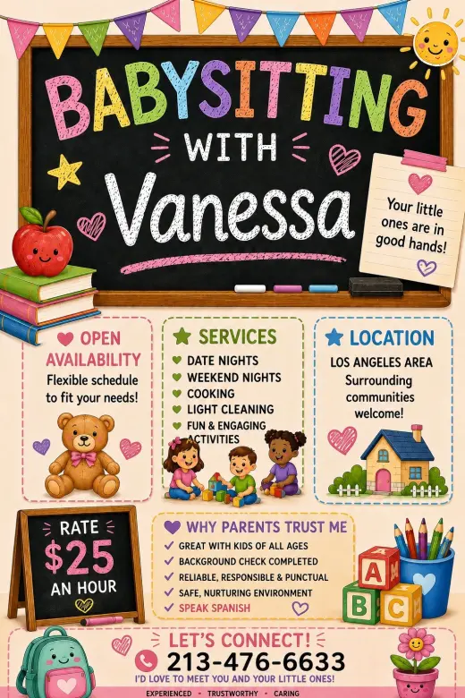 Babysitting/ Nanny Available