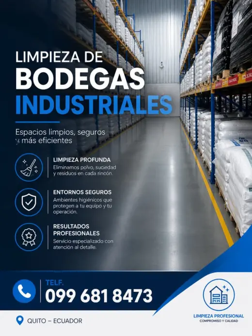Limpieza de Bodegas en Chillogallo Teléf 0983341152