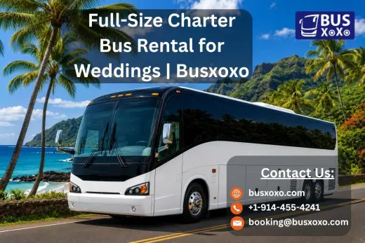 Full-Size Charter Bus Rental for Weddings | Busxoxo