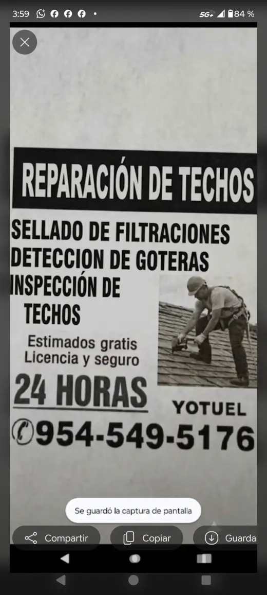 Reparaciónes de techos