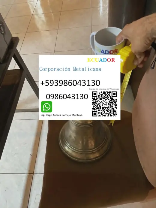 Servicio de venta de campanas de bronce en Guayaquil Ecuador