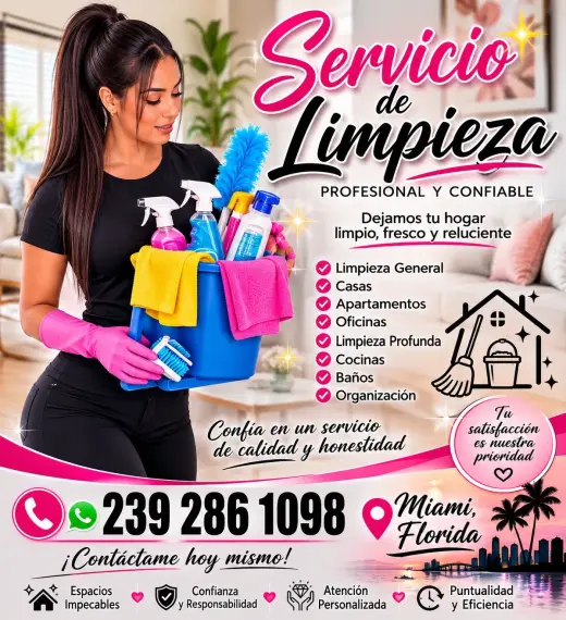 Ofrezco servicio de limpieza
