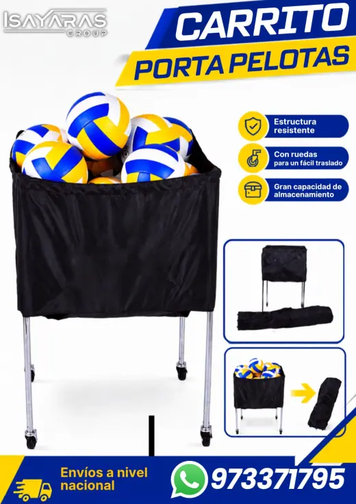 CARRITO PORTA PELOTAS MTD – ORDEN Y PRACTICIDAD- ISAYRAS GROUP