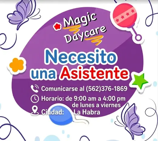 Se Necesita Asistente de Guardería