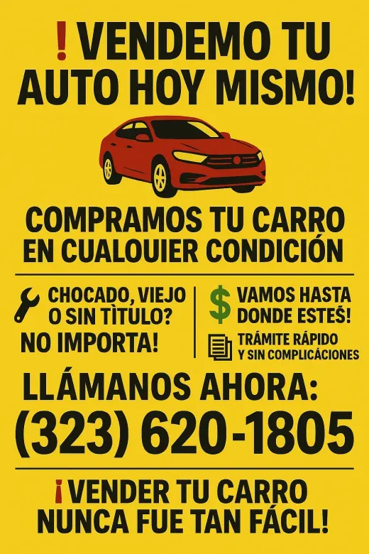 Hondas Toyotas Acuras pago cash