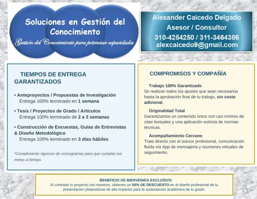 ¡Tu anteproyecto, monografía, artículo, tesis y/o trabajo de grado sin Estrés!