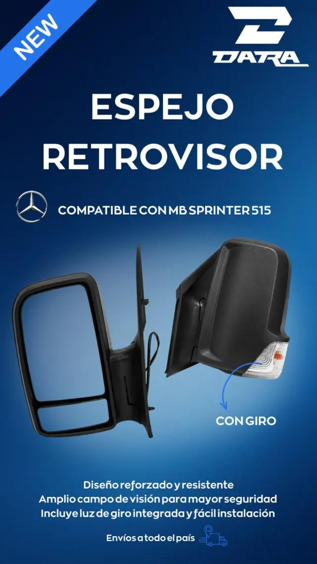 Espejo Lateral Mercedes Sprinter 515 - Nuevo