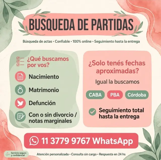 Búsqueda de partidas CABA PBA Córdoba