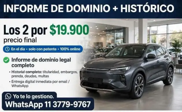 Informe de dominio automotor histórico