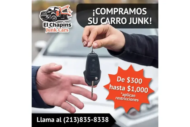 Hasta $1000 por su carro viejo