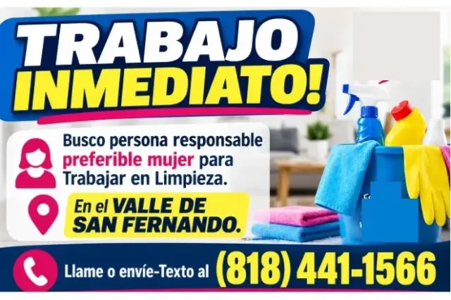 ¡TRABAJO INMEDIATO! En el 📍VALLE DE SAN FERNANDO.