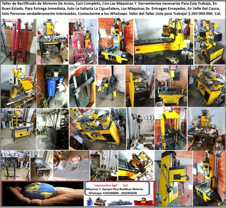 Otro taller Rectificador de Motores Casi Completo