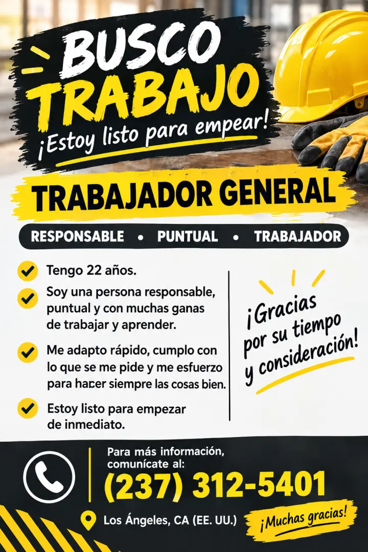 Busco trabajo