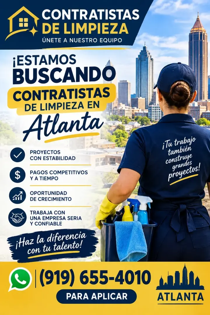 OPORTUNIDAD PARA CONTRATIISTAS DE LIMPIEZA 🧹