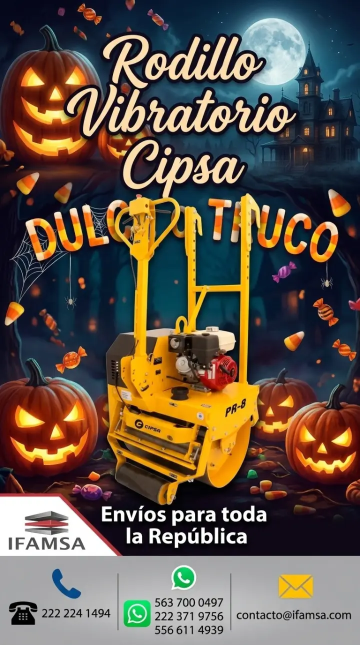 Rodillo Vibratorio Cipsa para Construcción