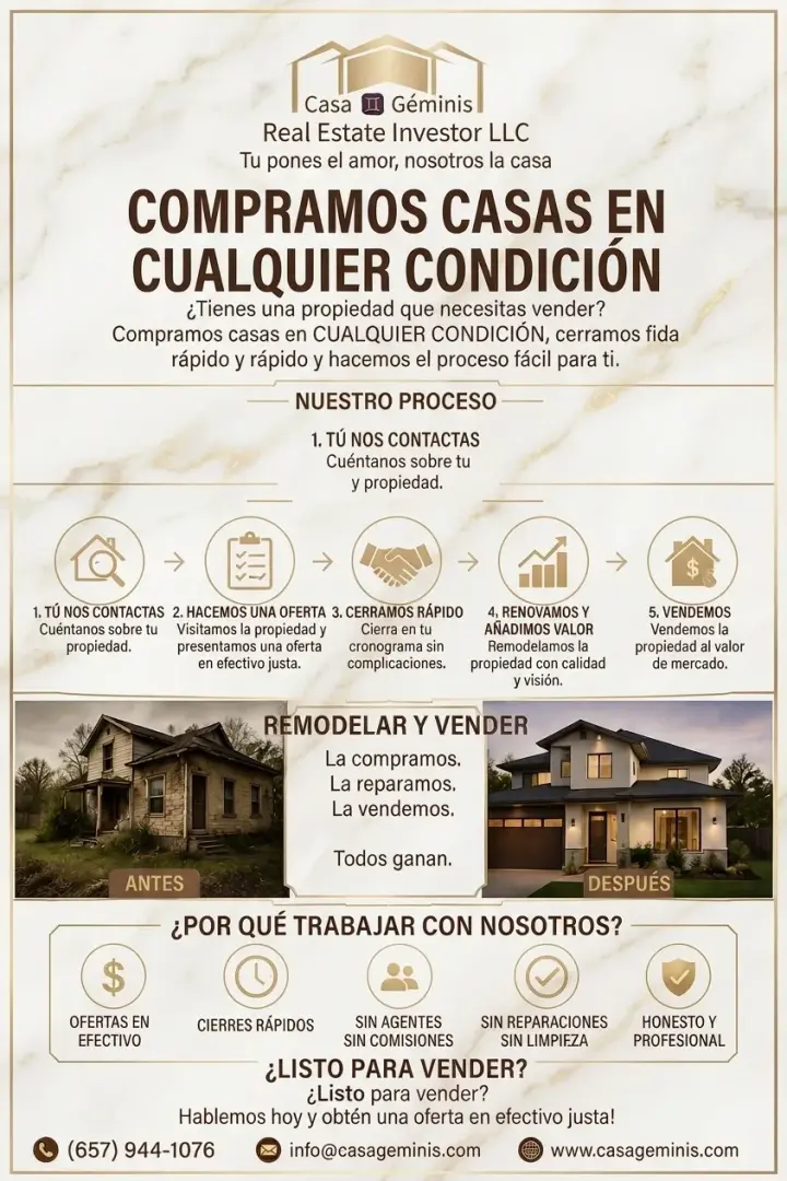 Invierte en Bienes Raíces / Poco Capital y Construye tu Futuro con Casa Géminis