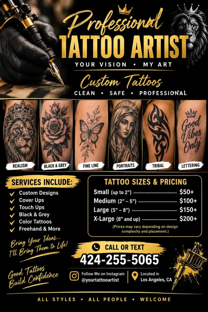 Professional tattoo expert