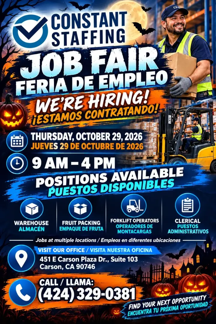 📢 JOB FAIR / ¡FERIA DE EMPLEO! 📢