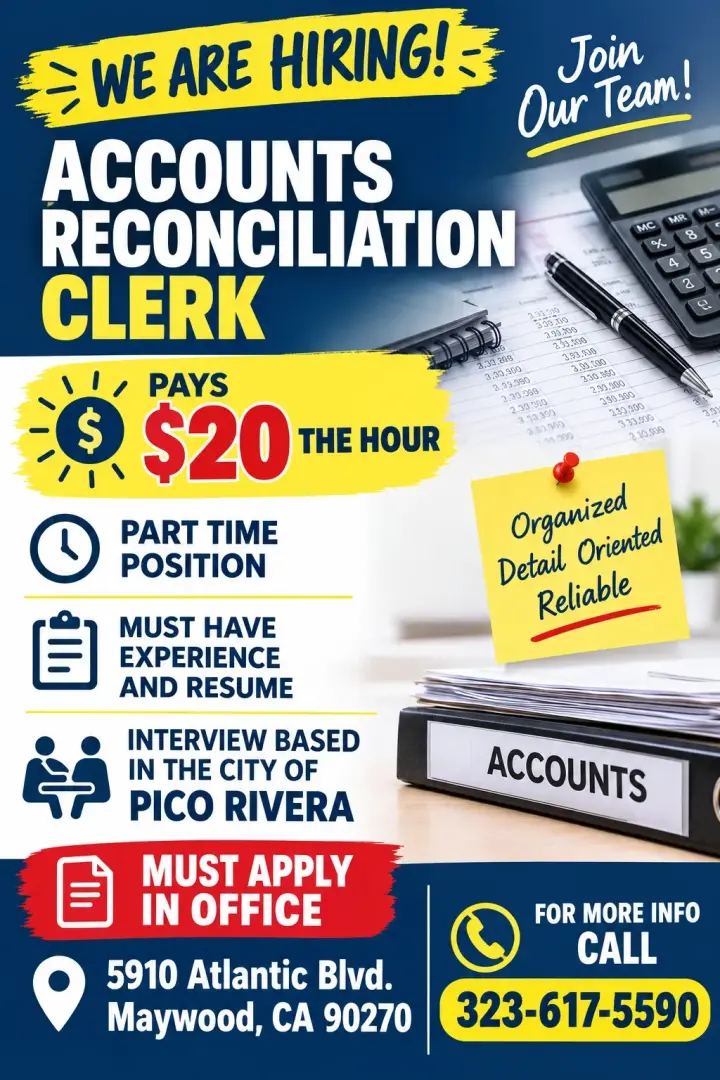 Accounts Reconciliation Clerk