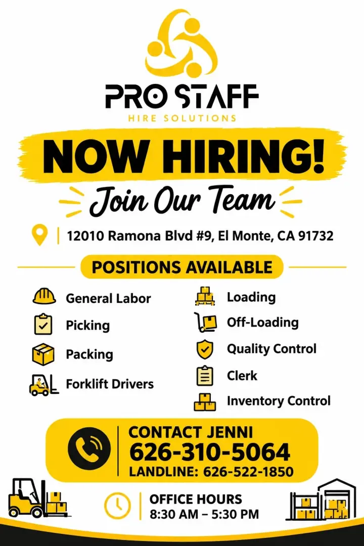 NOW HIRING
