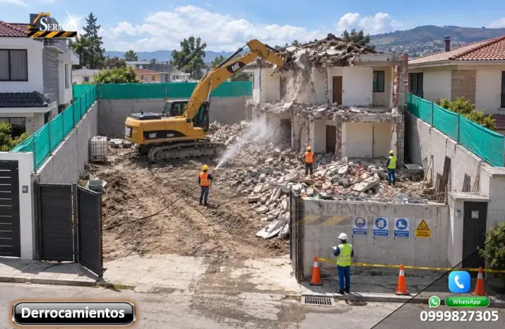 Demolición, Derrocamientos de casas, edificios, Desbanques