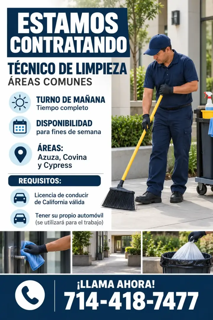 TÉCNICO DE LIMPIEZA