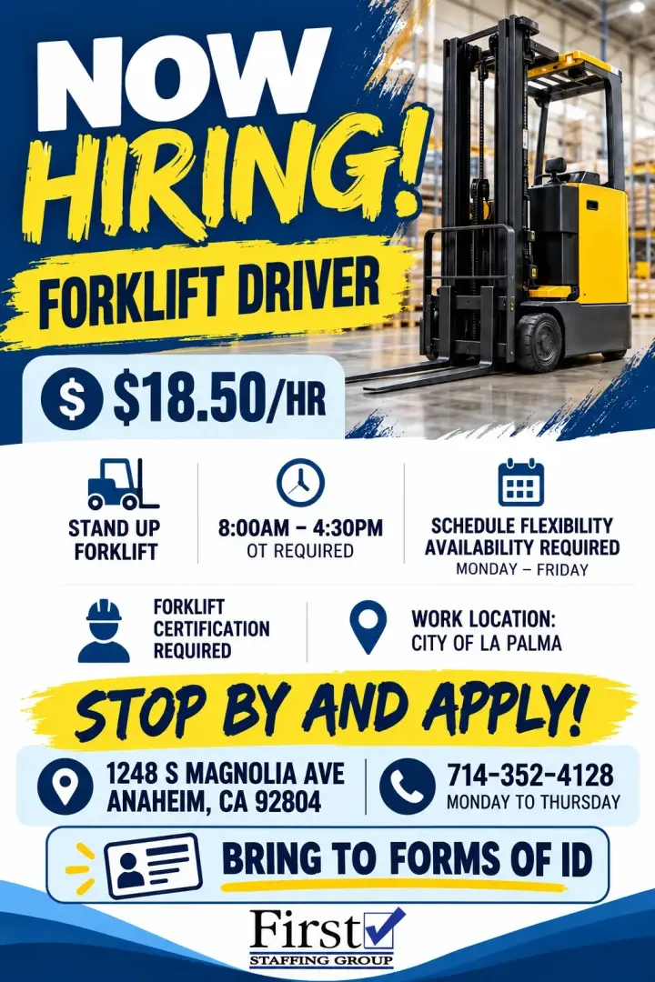 STAND UP FORKLIFT