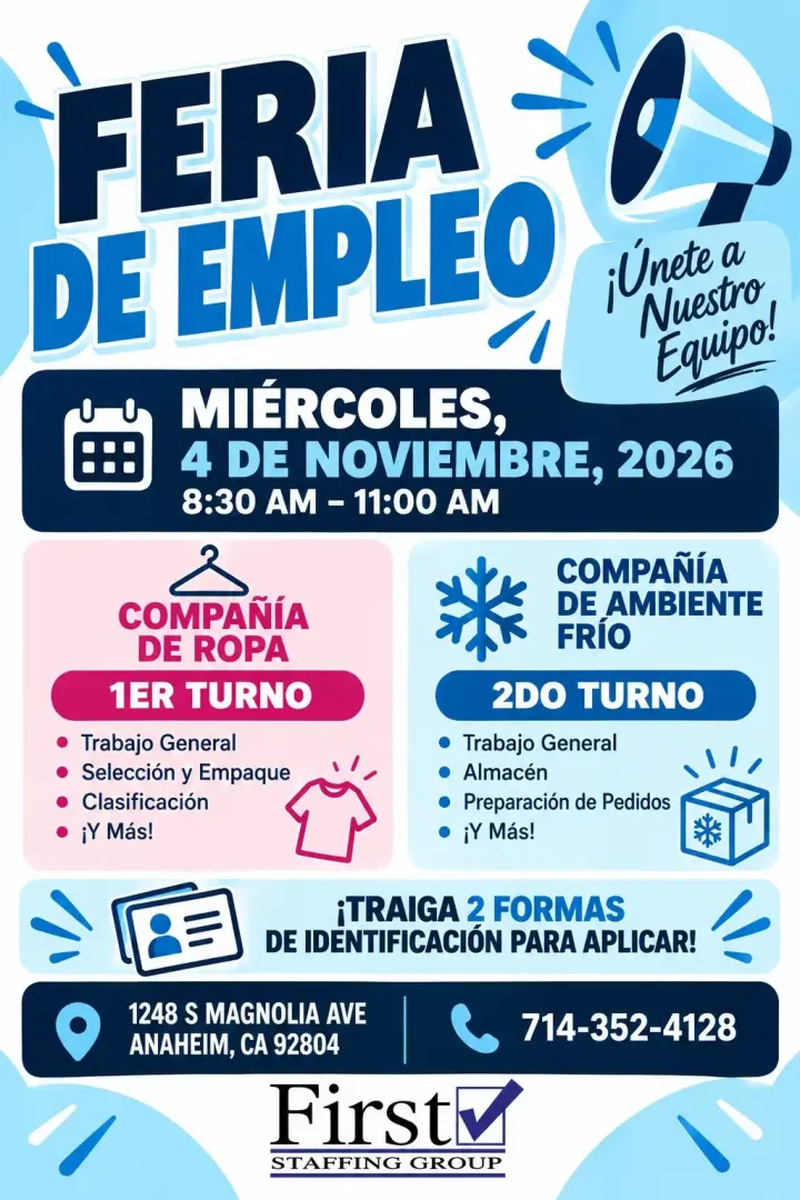 FERIA DE TRABAJO 11/4/2026
