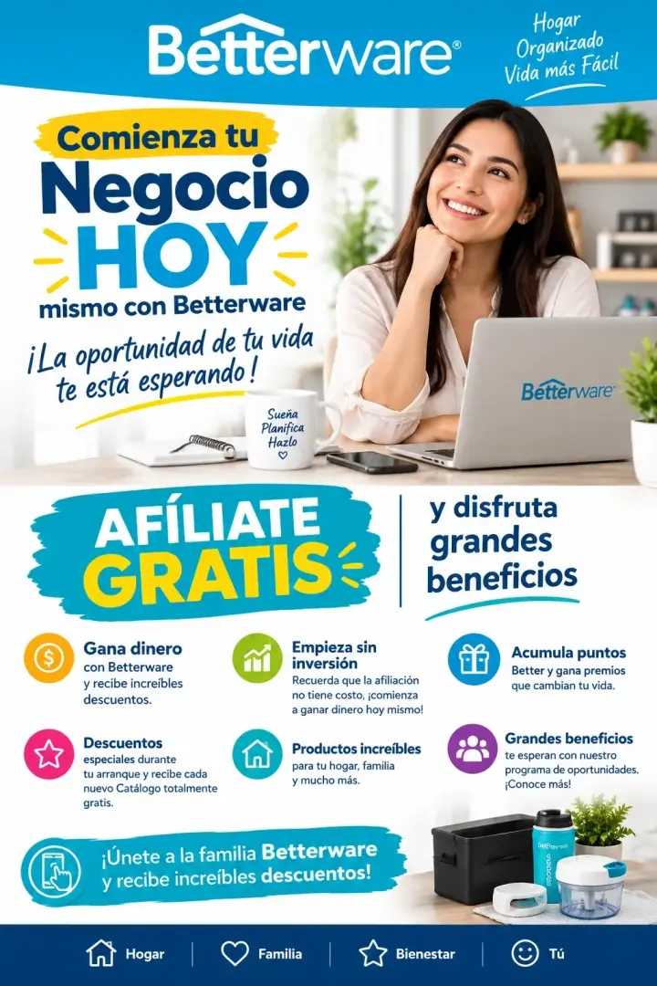 ¡Comienza tu Negocio con Betterware Hoy!