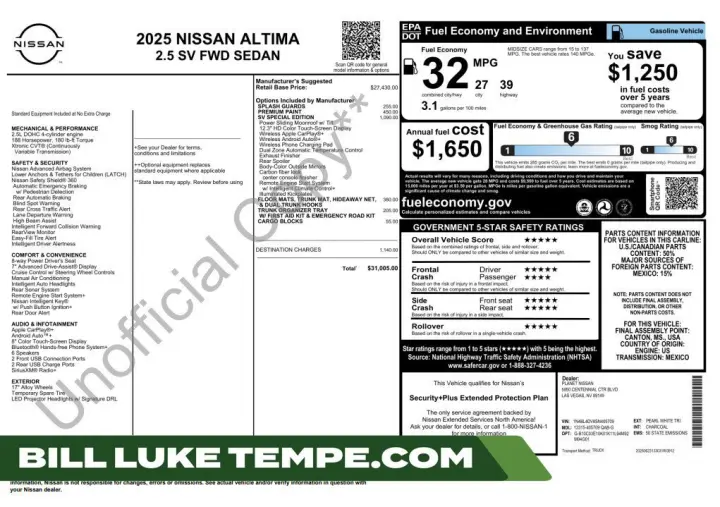 2025 Nissan Altima