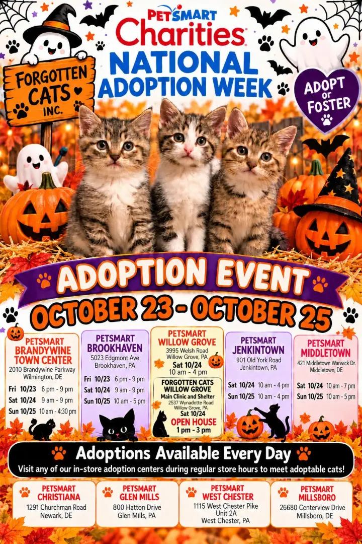 PetSmart's Fall National Adoption Event Oct. 23-25