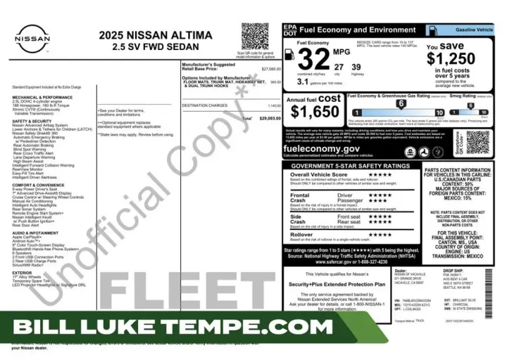 2025 Nissan Altima