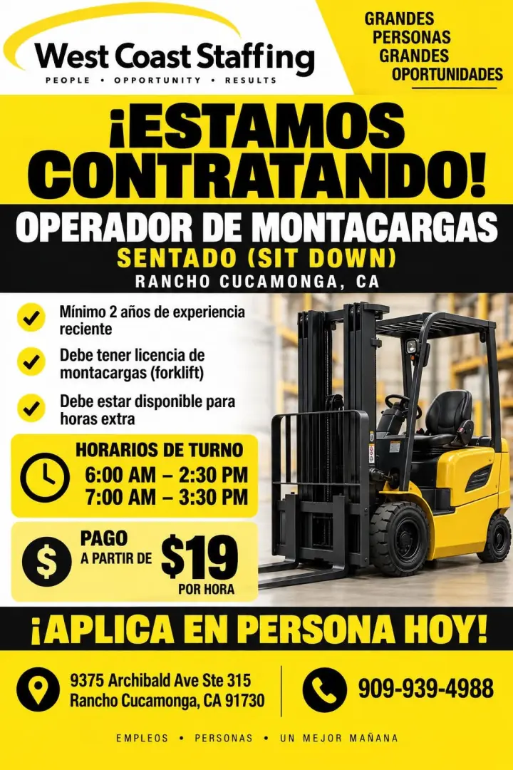 OPERADORES DE MONTACARGAS