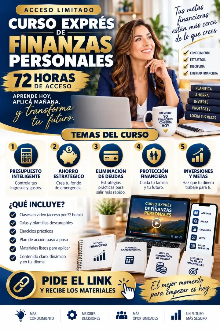 CURSO EXPRESS DE EDUCACIÓN FINANCIERA -72 HORAS DE CONOCIMIENTO