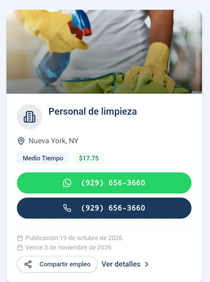 Personal de Limpieza