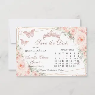Quinceañera Invitations Trend: Save the Date