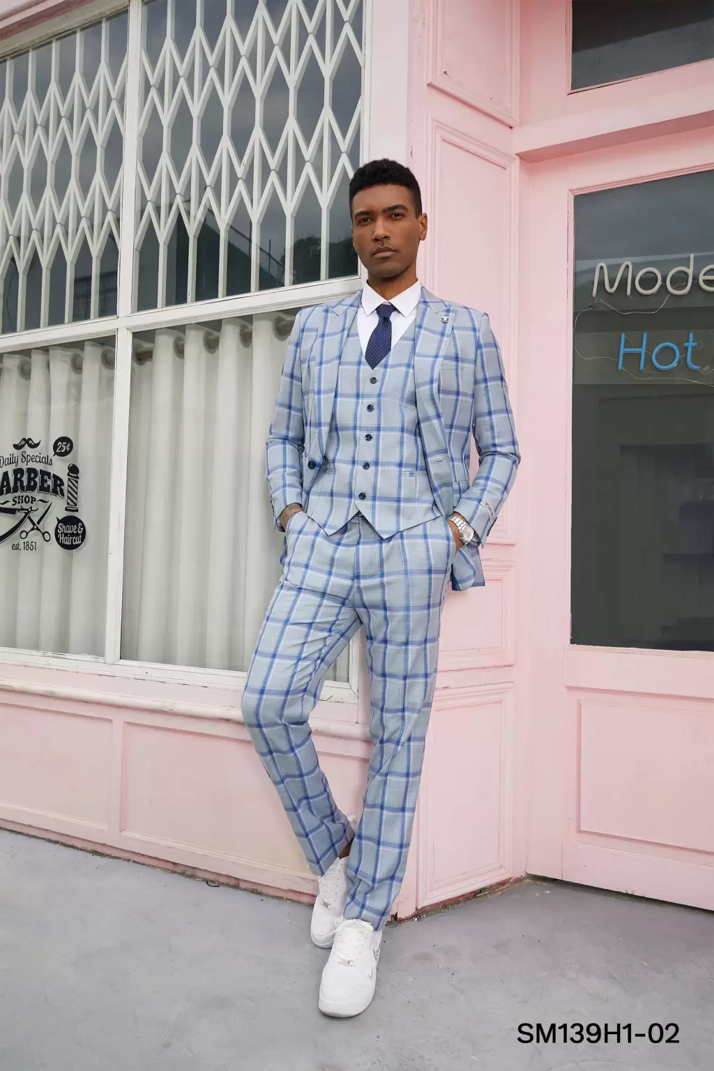 Stacy Adams Suit Hybrid Fit Suit Tan Oatmeal