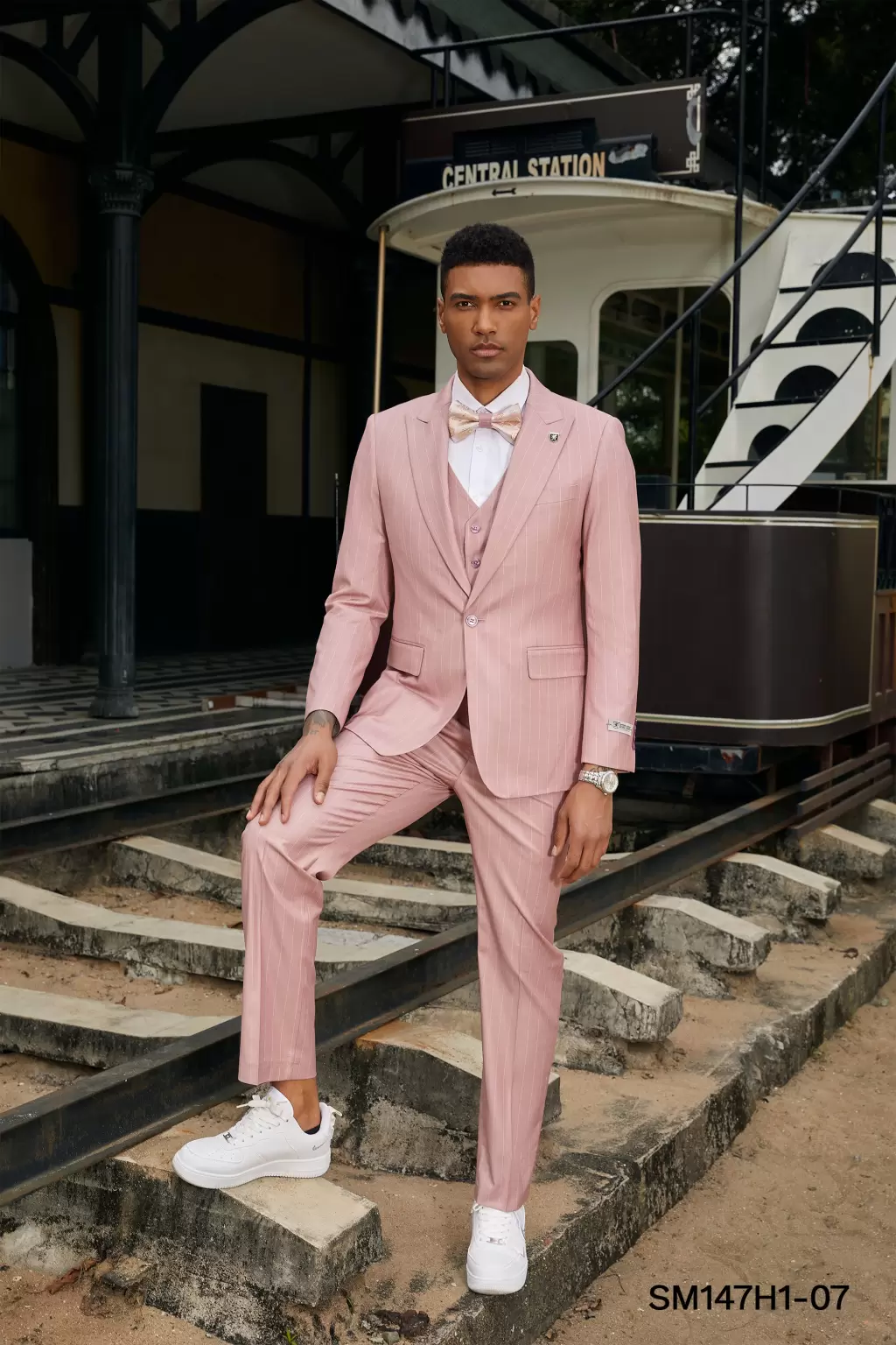 Stacy Adams Suit Hybrid Fit Suit Salmon main image 1