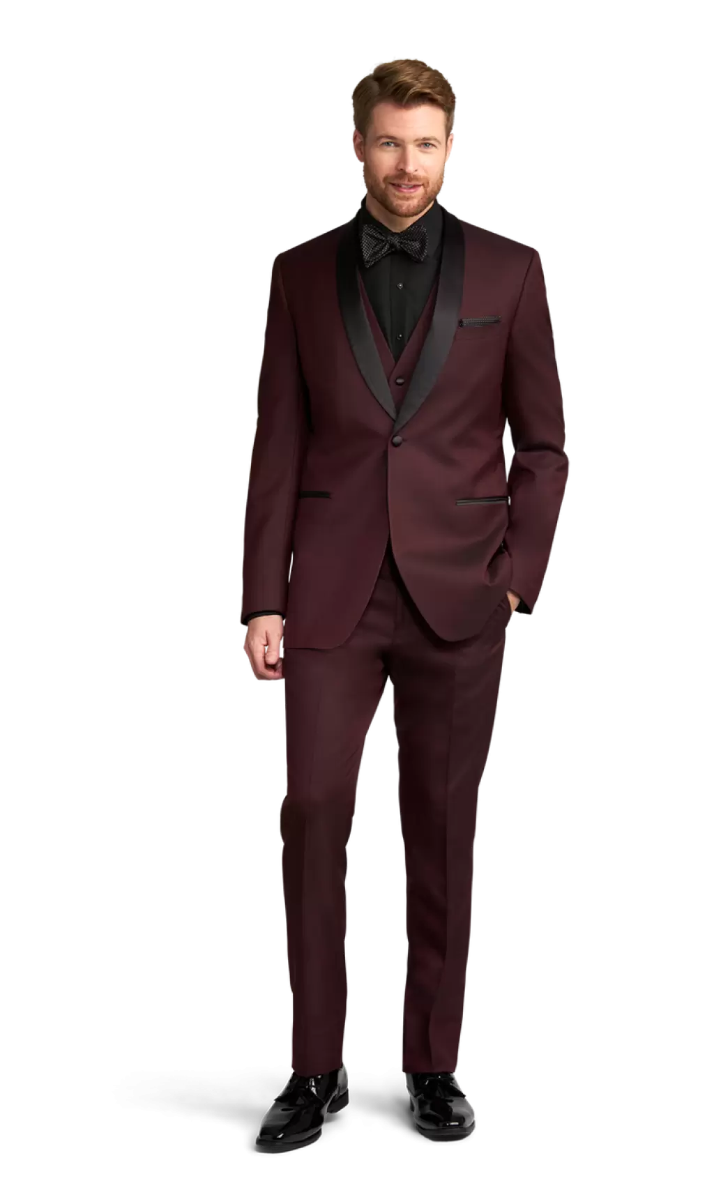 Burgundy Camden Tuxedo