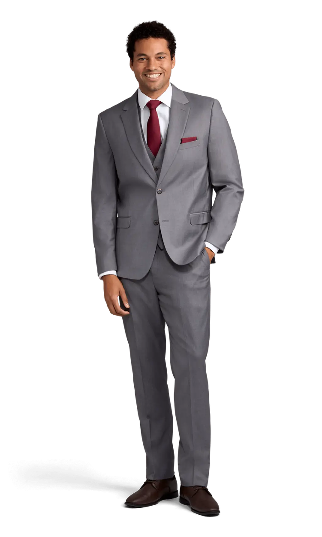 Grey Stretch Suit Separates