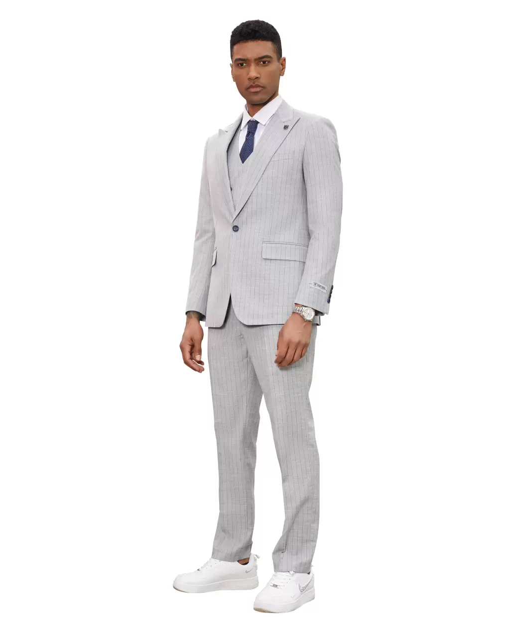 Stacy Adams Suit Hybrid Fit Suit Blue Steel