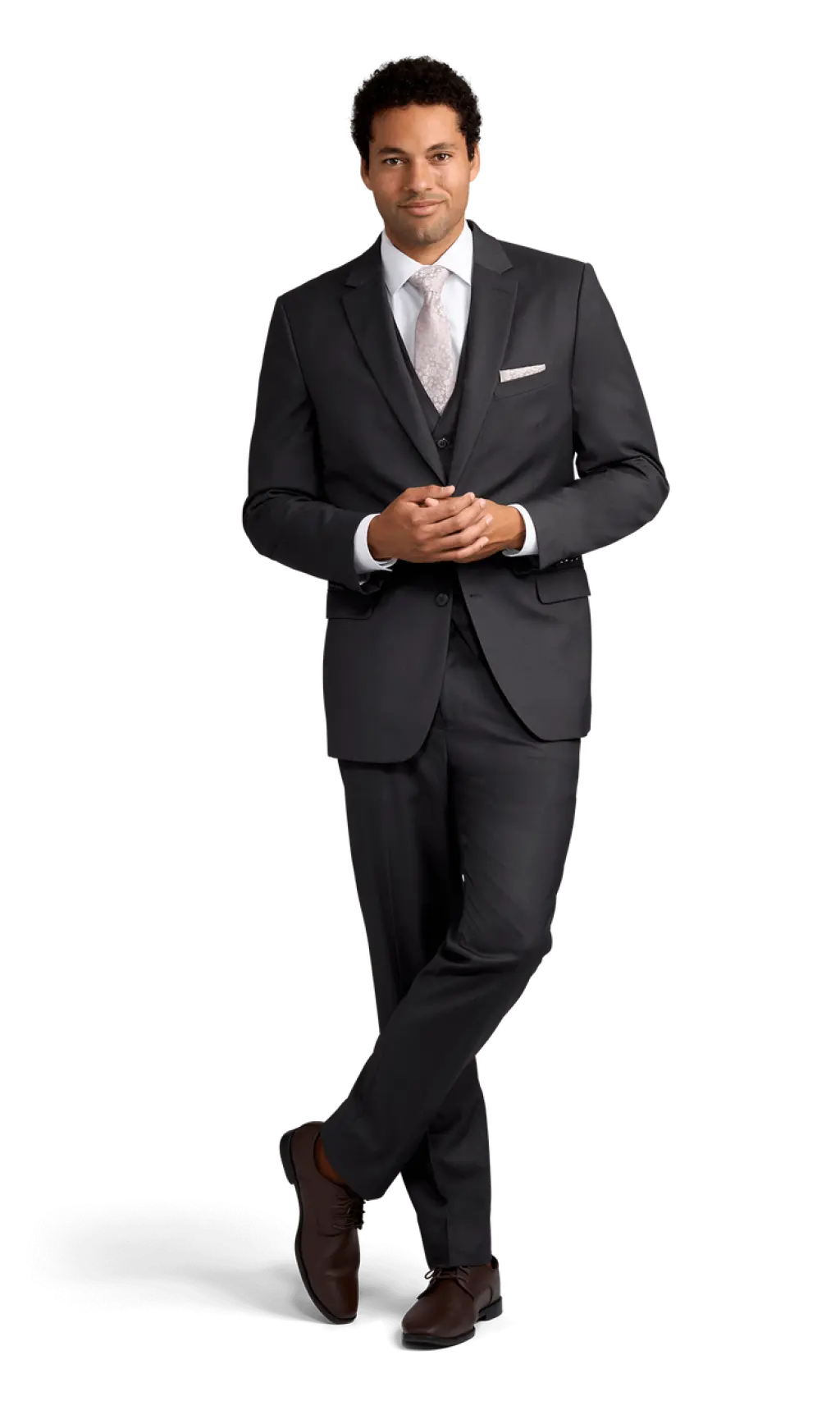 charcoal stretch suit separates