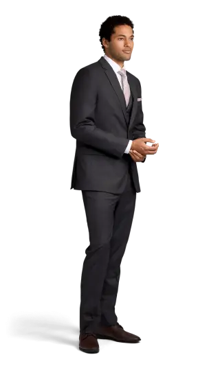 charcoal stretch suit separates