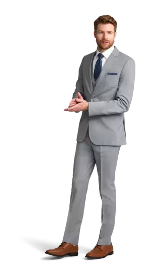 Heather Grey Performance Suit